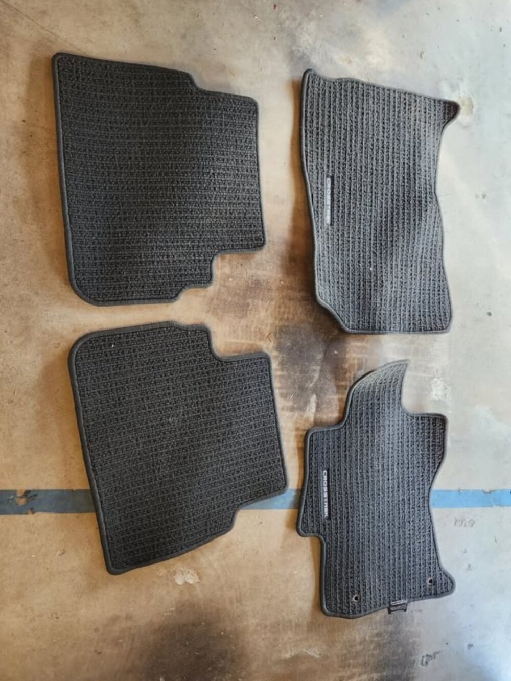 2018–2021 Subaru Crosstrek OEM Carpet Floor Mats – Full Set